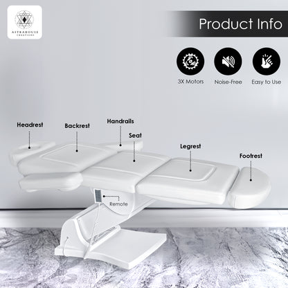 2024 Ultralux Multipurpose Electric  Bed (White)